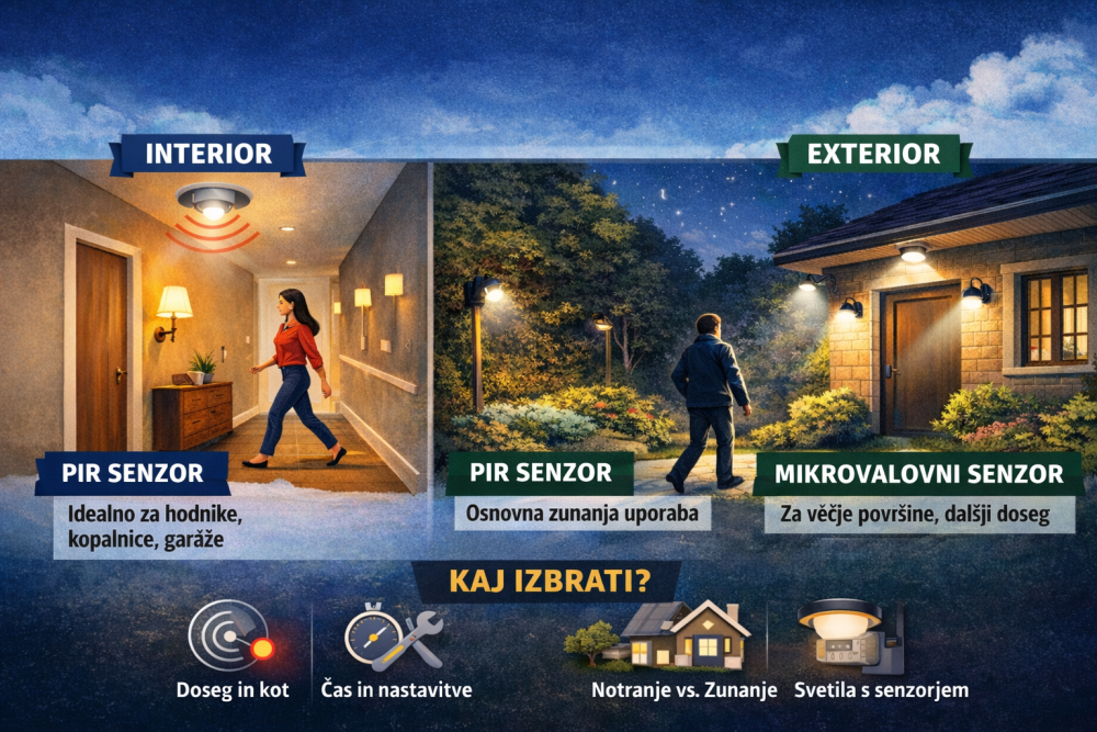 Senzor gibanja za luči.