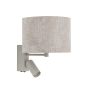 CEDRO A stenska svetilka E27,GU10 okrogla bež/silk gray