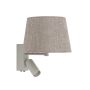 TUTAI stenska svetilka E27,GU10 okrogla bež/silk gray