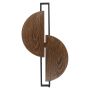 SUNRISE stenska svetilka LED 14W toplo bela dark wood/črna