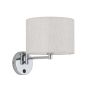 HOTEL MOOD stenska svetilka E14 Cream/krom