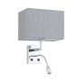 HOTEL MOOD LED stenska svetilka 1x10W only LED, LED: 1x2.2W 4000K Gray/krom