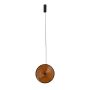 AURA LED viseča svetilka 22W 3000K amber glass/črna
