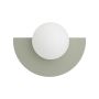 SATURN S stenska svetilka G9 sage green/bela