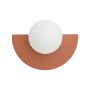 SATURN S stenska svetilka G9 terracotta/bela