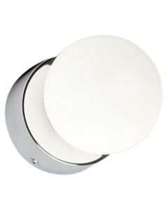 BRAZOS I stenska svetilka G9 IP44 bela/krom