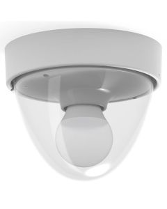 NOOK stropna svetilka E27 IP44 bela/prozorna