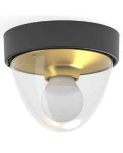 NOOK stropna svetilka E27 IP44 zlata/črna
