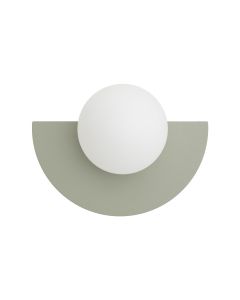 SATURN S stenska svetilka G9 sage green/bela