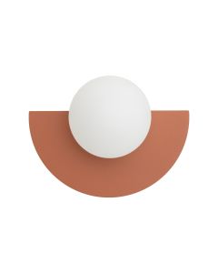 SATURN S stenska svetilka G9 terracotta/bela