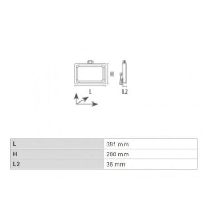 PANTH-ST150C reflektor LED 150W hladno bela črn IP67