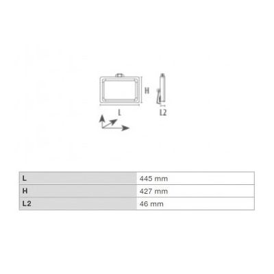 PANTH-ST reflektor LED 250W toplo bela črn IP67