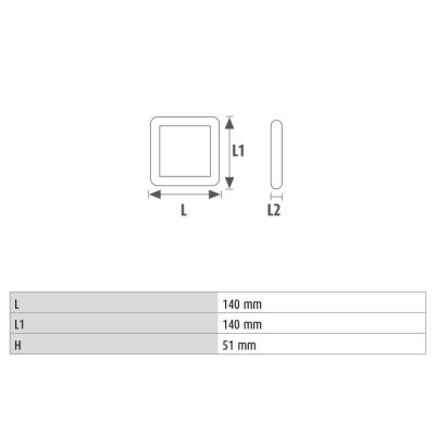 SEGNASENTIERO stenska svetilka LED 4W dnevno bela IP67 črna