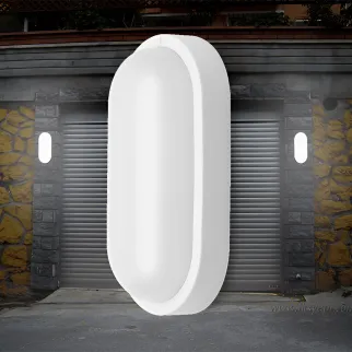 BULKHEAD B ladijska svetilka LED 8W hladno bela IP54 ovalna bela