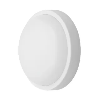 BULKHEAD B ladijska svetilka LED 12W toplo bela IP54 okrogla bela