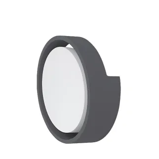 WALLS D okrogla siva 12W 6500K IP65 bulkhead