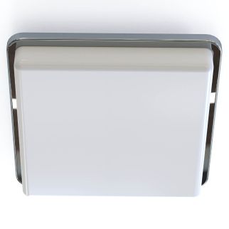 TAHOE I plafonjera svetilka E27 IP44 kvadratna bela/krom