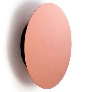 RING S stenska svetilka LED 7W toplo bela okrogla satine copper/črna