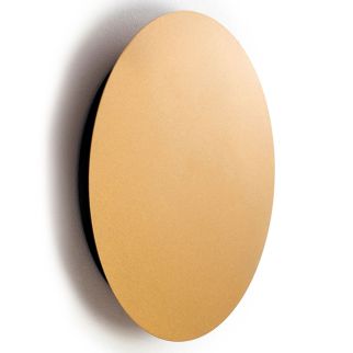 RING M stenska svetilka LED 10W toplo bela okrogla satine gold/črna