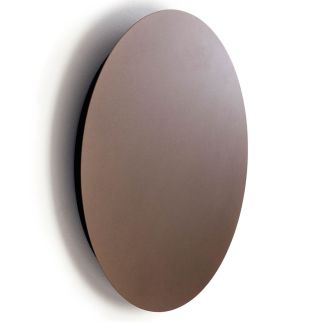 RING M stenska svetilka LED 13W toplo bela okrogla satine chocolate/črna