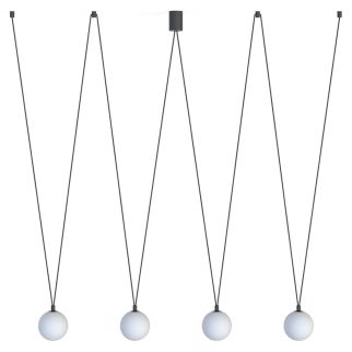 SLING IV viseča svetilka G9 okrogla črna/bela