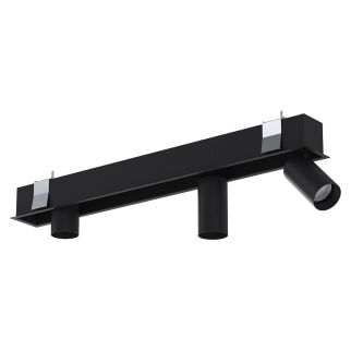 MONO DEEP III stropna svetilka GU10 pravokotna črna