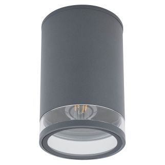 ROCK PRO I stenska svetilka E27 IP44 okrogla antracit/prozorna