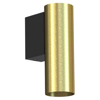 FOURTY S stenska svetilka GU10 R35 okrogla medenina/črna