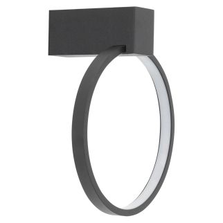 CIRCOLO XS stenska svetilka LED 9W toplo bela okrogla črna/bela