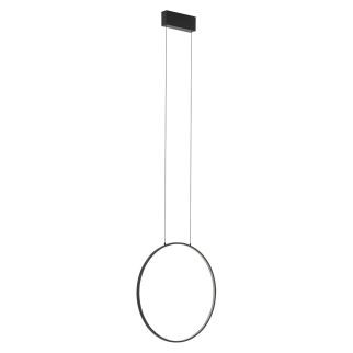 CIRCOLO S viseča svetilka LED 18W toplo bela okrogla črna/bela