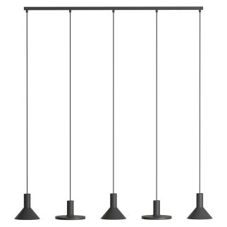 HERMANOS V viseča svetilka GU10 okrogla črna