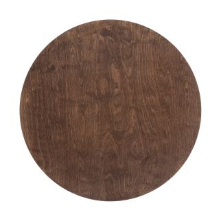 RING XL stenska svetilka LED 16W toplo bela okrogla dark wood/črna