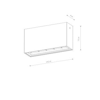 PIX stropna svetilka LED 10W toplo bela IP54 pravokotna črna
