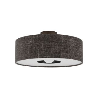AMARELA M stropna svetilka E27 okrogla black melange