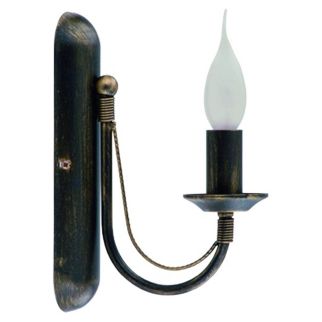 ARES stenska svetilka E14 črno-zlata