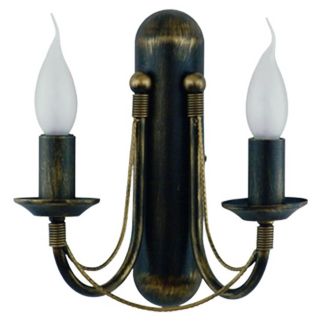 ARES II stenska svetilka E14 črno-zlata