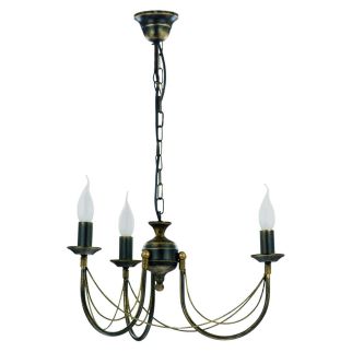 ARES III viseča svetilka E14 črno-zlata