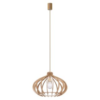 IKA I D viseča svetilka E27 natural wood