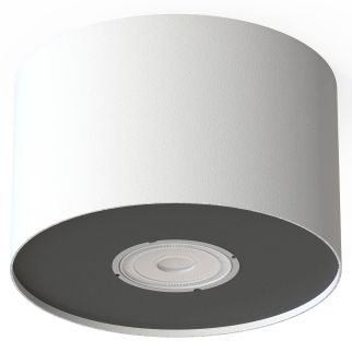 POINT S stropna svetilka GU10 bela/srebrna