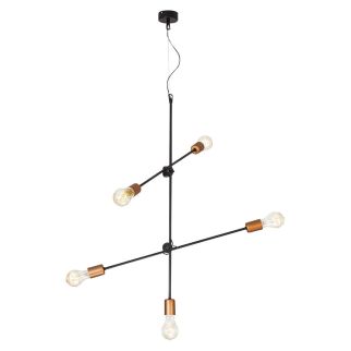 STICKS V viseča svetilka E27 črna/medenina