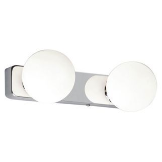 BRAZOS II stenska svetilka G9 IP44 krom/bela