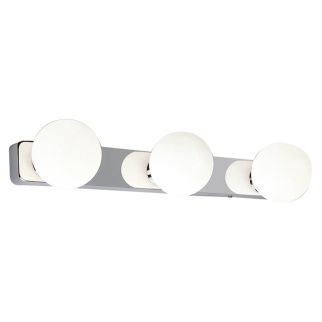 BRAZOS III stenska svetilka G9 IP44 krom/bela