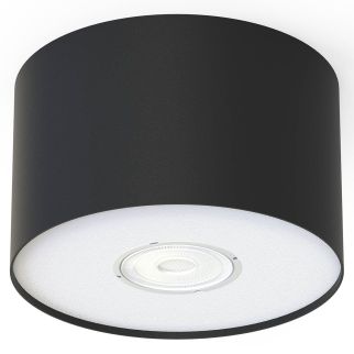 POINT S stropna svetilka GU10 črna/bela