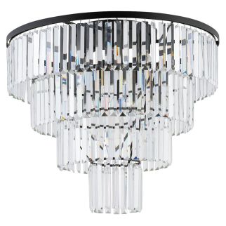 CRISTAL L stropna svetilka E14 prozorna/črna