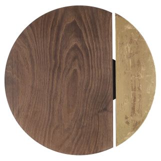 SUN stenska svetilka LED 15W toplo bela dark wood/črna