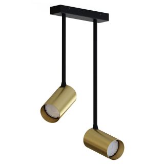 MONO LONG II viseča svetilka GU10 medenina/črna