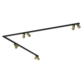 MONO CORNER VIII stropna svetilka GU10 medenina/črna