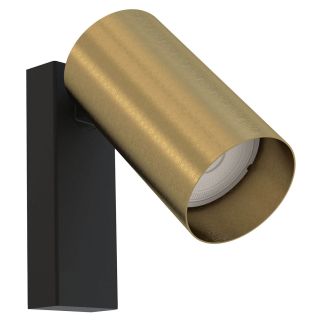 MONO KINKIET I stenska svetilka GU10 medenina/črna