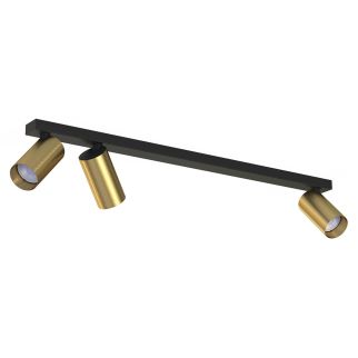 MONO III stropna svetilka GU10 medenina/črna