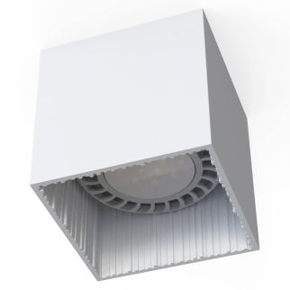 GROOVE stropna svetilka GU10 ES111 kocka bela